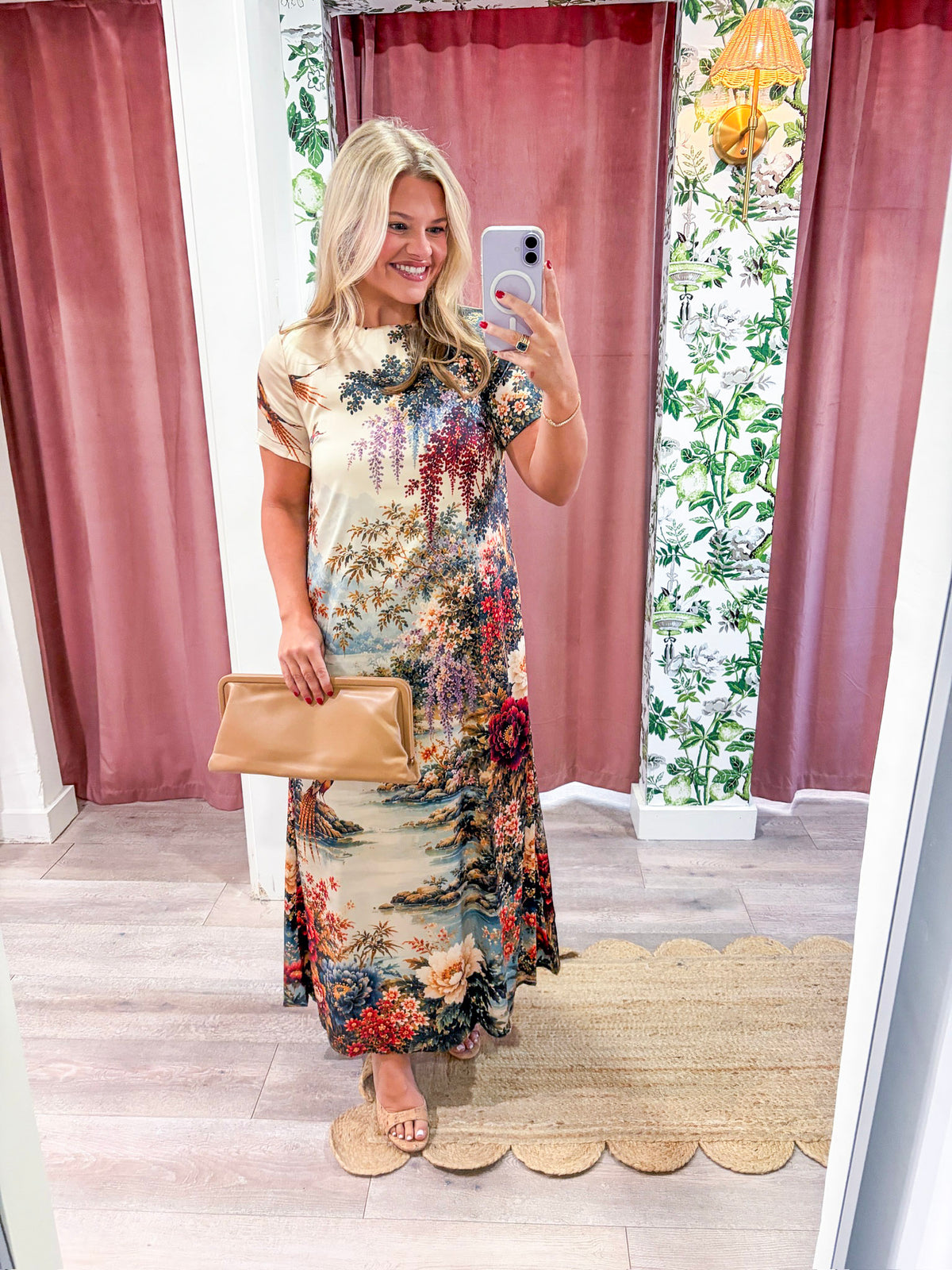Floral Vista Midi Dress