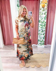 Floral Vista Midi Dress