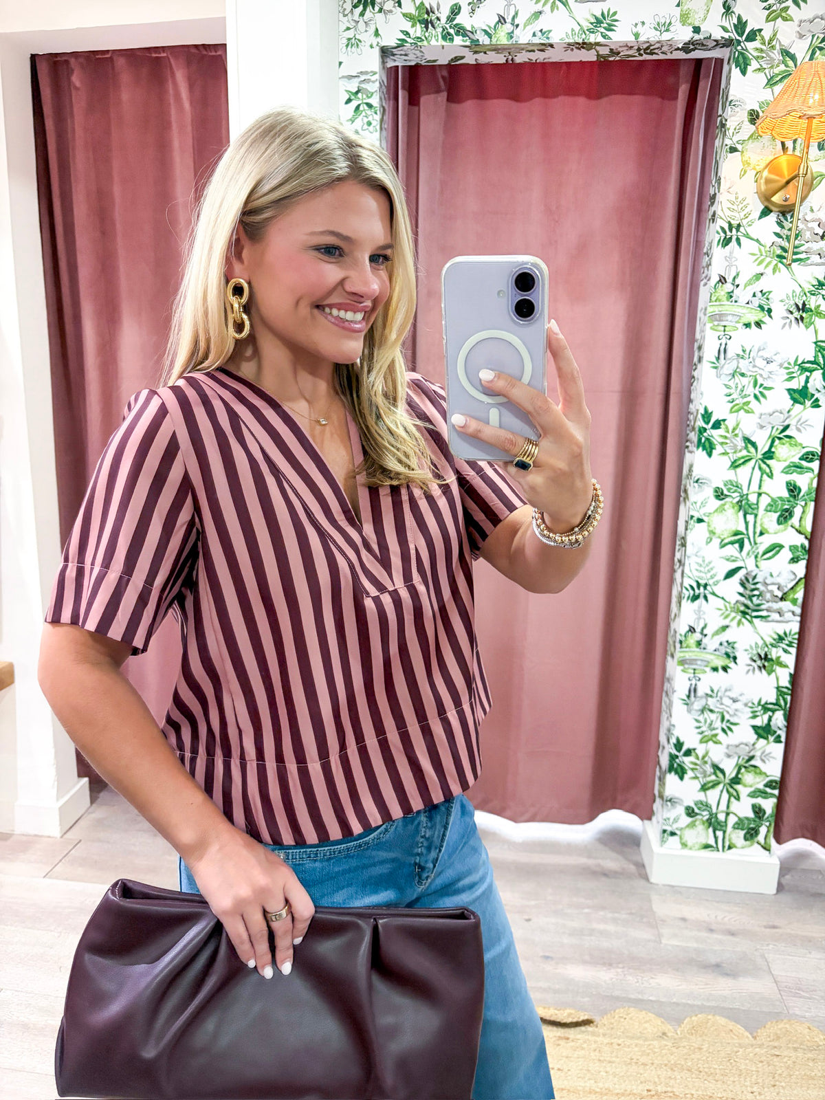 Helena Stripe Top