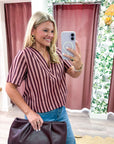 Helena Stripe Top