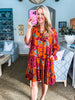 Marven Floral Shift Mini Dress