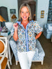 Renaissance Moment Top-Blue