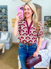 Hopeful Dreamer Floral Top-Wine