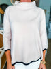 Go With the Flow Knit Top-Blush/Black
