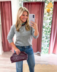 Soft Embrace Crewneck Sweater-Heather Gray