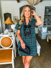 The Present Plaid Dress- Green