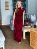 Turning Heads Maxi Dress- Wine