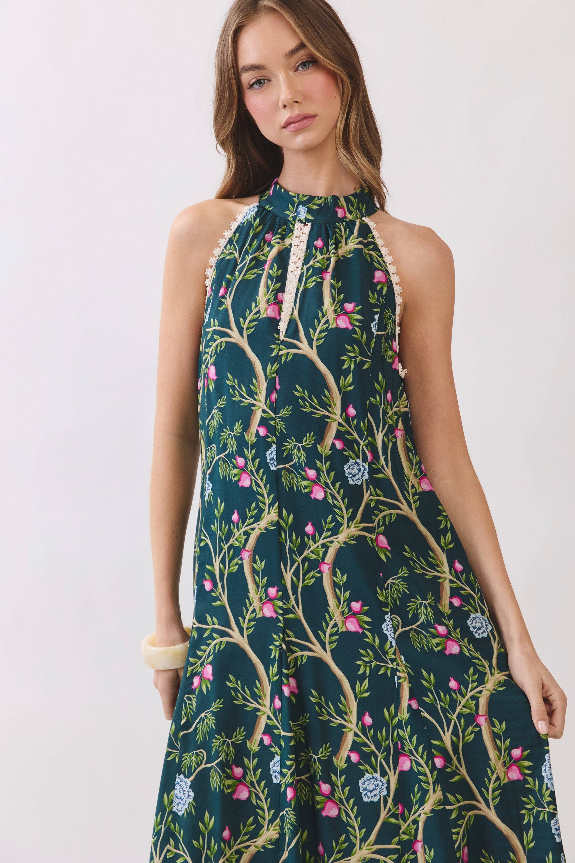 Floral Vine Maxi Dress