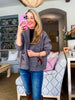 Horse Knit Sweater-Dark Gray