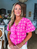 Vintage Eyelet Top-Pink
