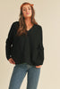 Cozy Girl Sweater- Black