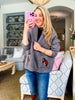 Horse Knit Sweater-Dark Gray