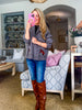 Horse Knit Sweater-Dark Gray