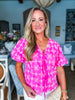 Vintage Eyelet Top-Pink