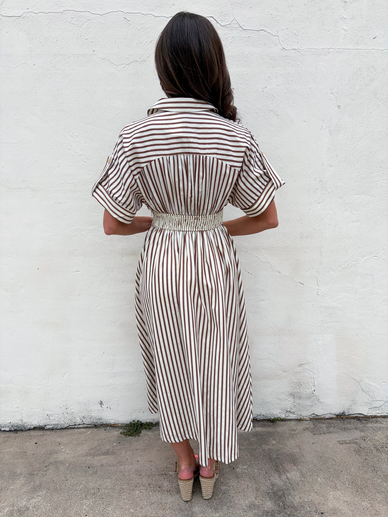 Matilda Stripe Midi Dress