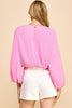 Style Me Pleated Top- Barbie Pink