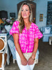 Vintage Eyelet Top-Pink