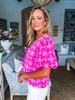 Vintage Eyelet Top-Pink