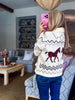 Horse Knit Sweater-Ivory