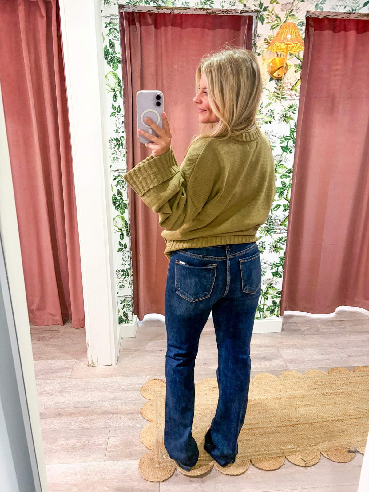 Comfort Zone Mid Rise Bootcut Jeans