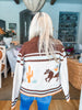 Cowboy Desert Zip-up Cardigan- Oatmeal