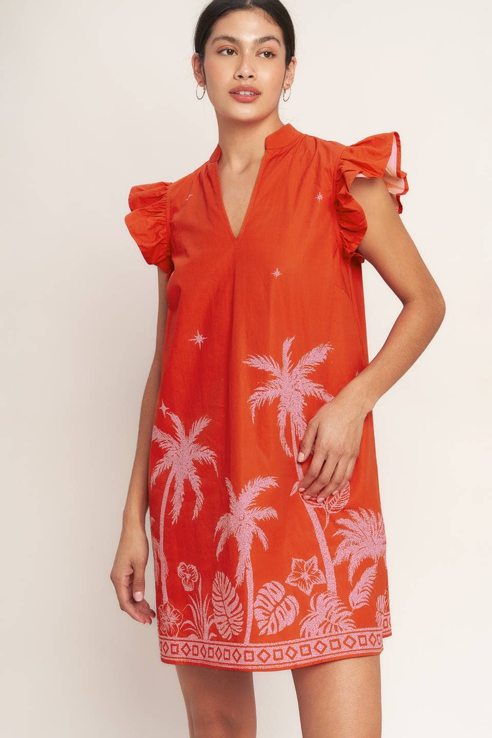 Sunset Palms Mini Dress