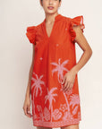 Sunset Palms Mini Dress