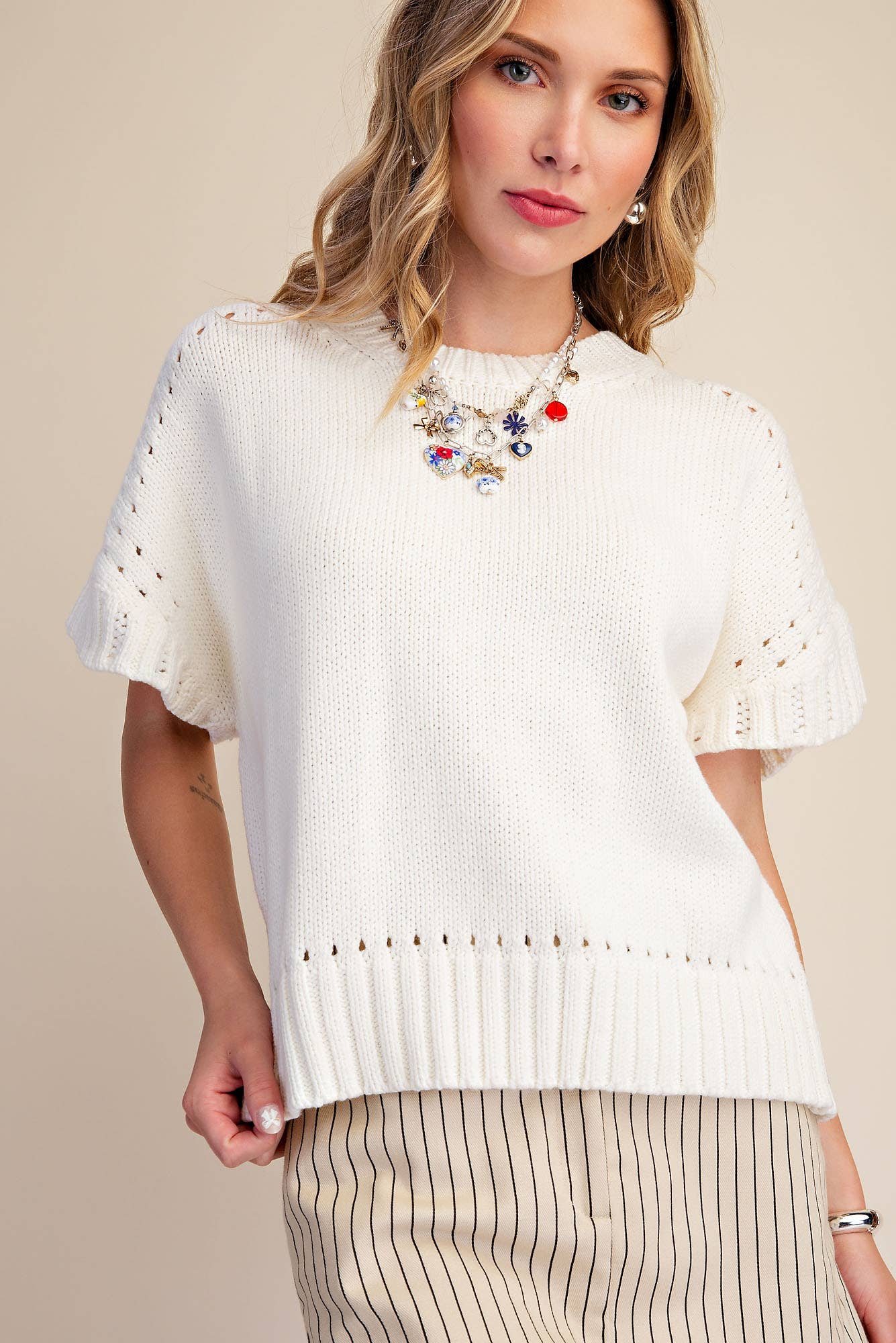 Woodland Charm Sweater-Cream
