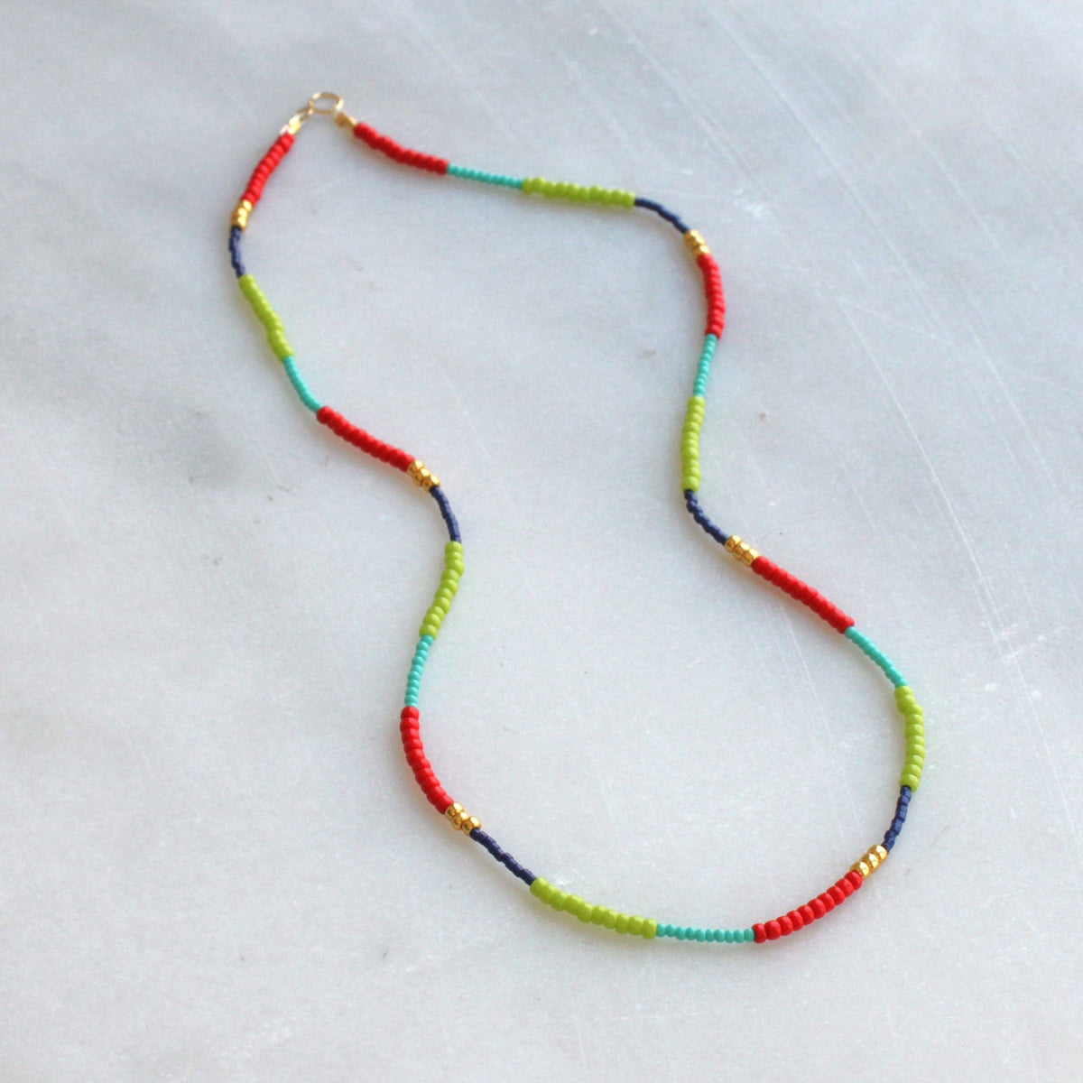 Lettie Seed Bead Necklace-Multi