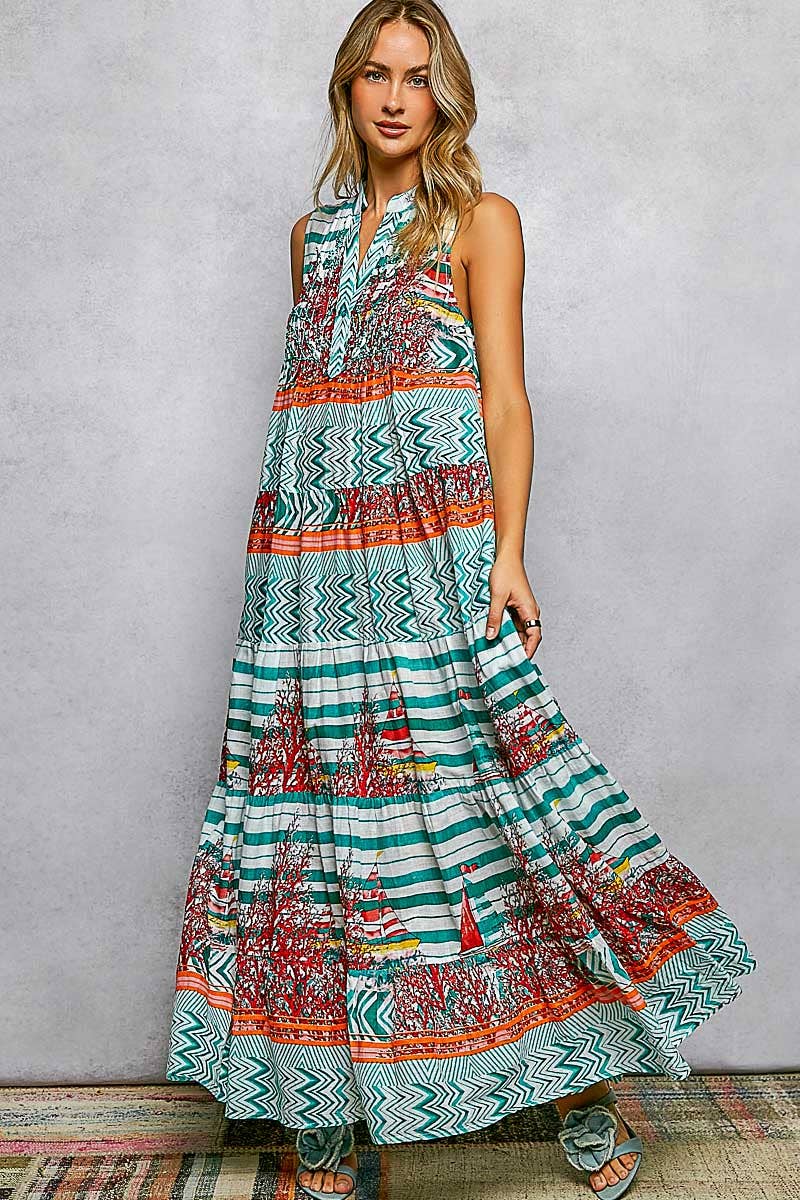 Crystal Waters Maxi Dress