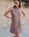 Huntress Jacquard Mini Dress-Pink