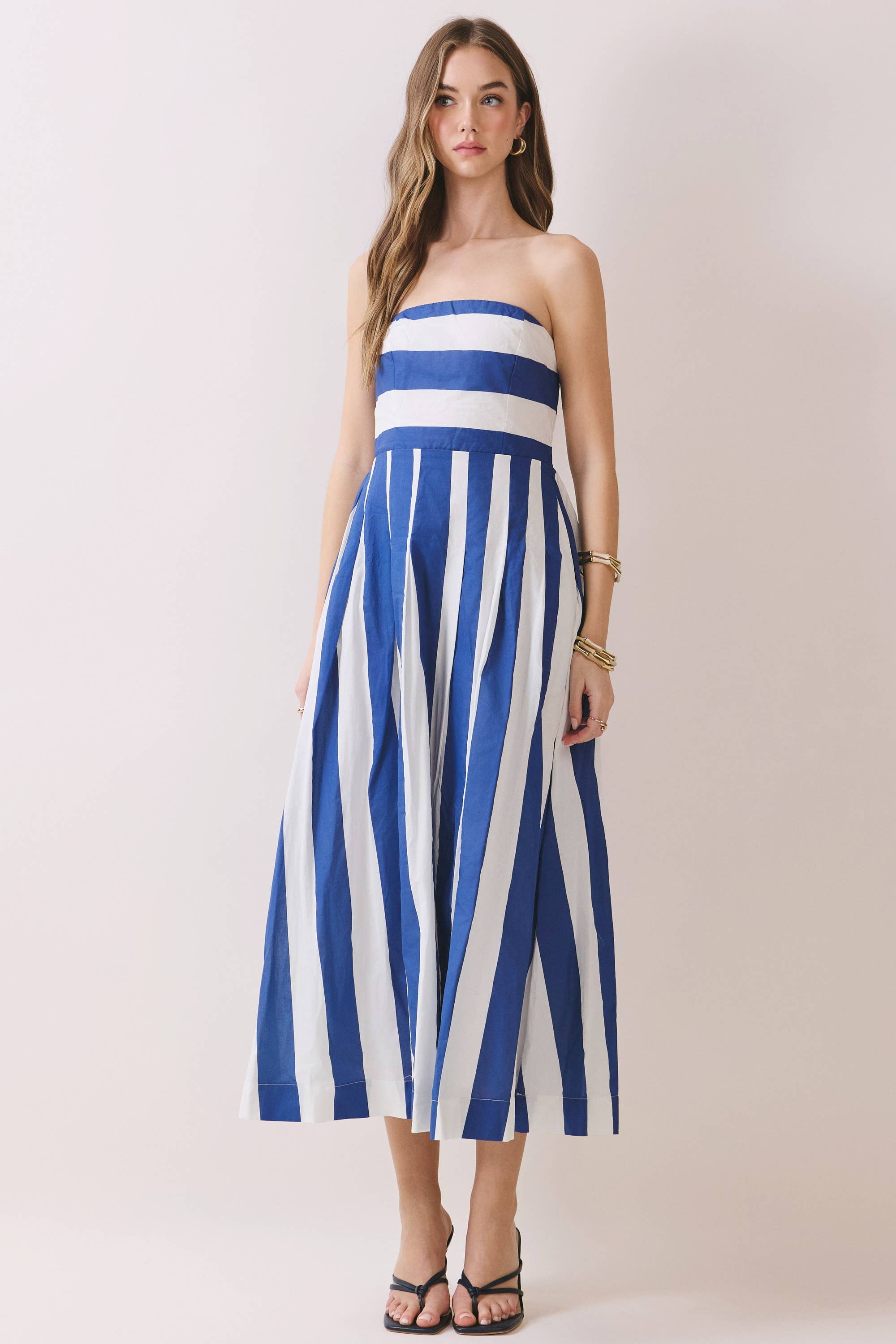 Baha Bound Smocked Back Midi Dress