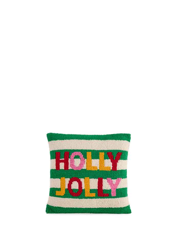 Holly Jolly Tufted Pillow