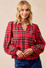 Christmas Darling Plaid Top