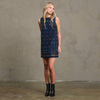 Starburst Embellished Denim Dress