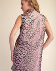 Huntress Jacquard Mini Dress-Pink
