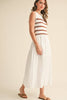 Feeling Social Midi Dress- Brown