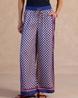 Checkerboard Wide Leg Pants