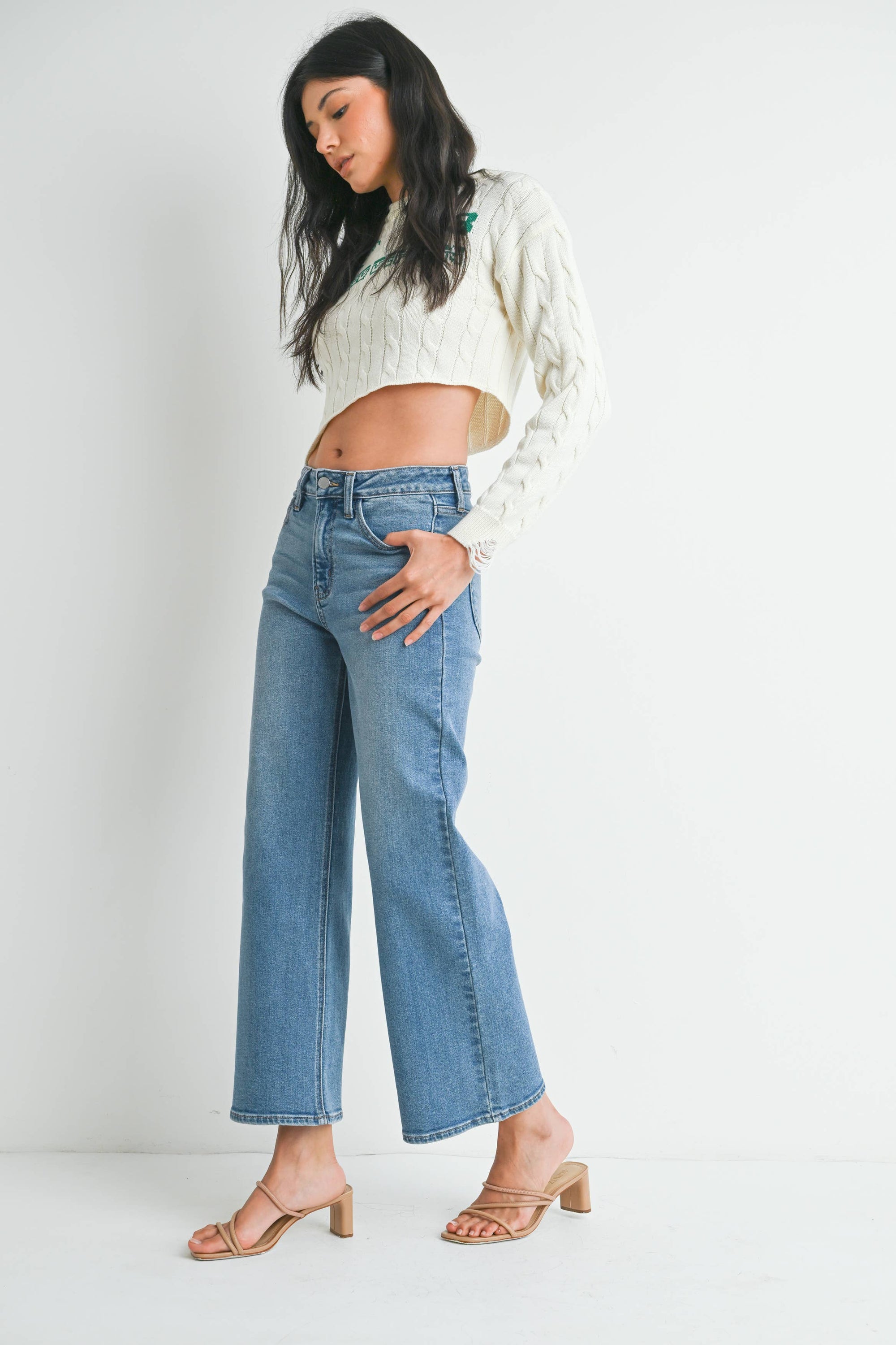 Just Right Wide Leg Jeans