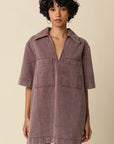 Rosie Washed Collared Mini Dress