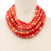 PREORDER: Chunky Beaded Necklace- Orange