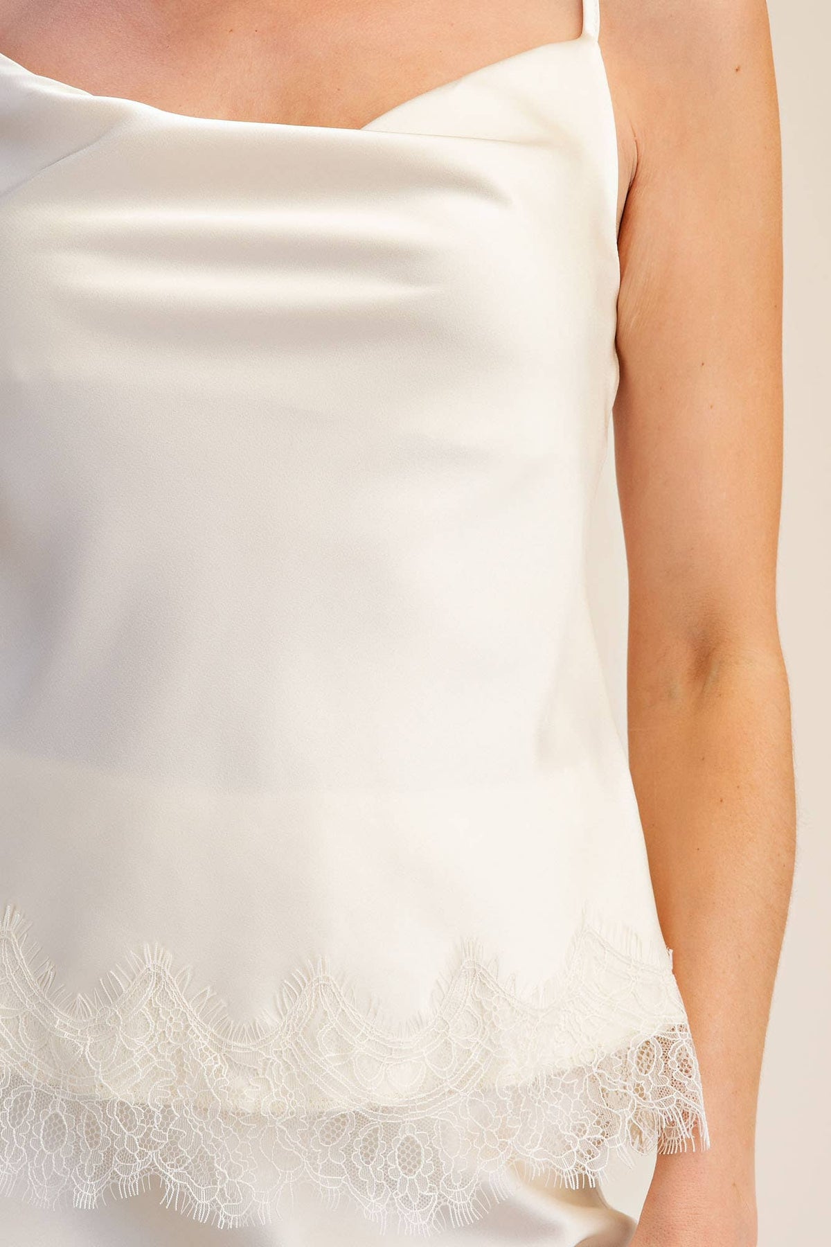Lace Allure Top-Cream