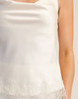 Lace Allure Top-Cream