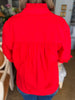 My Type Poplin Top-Red