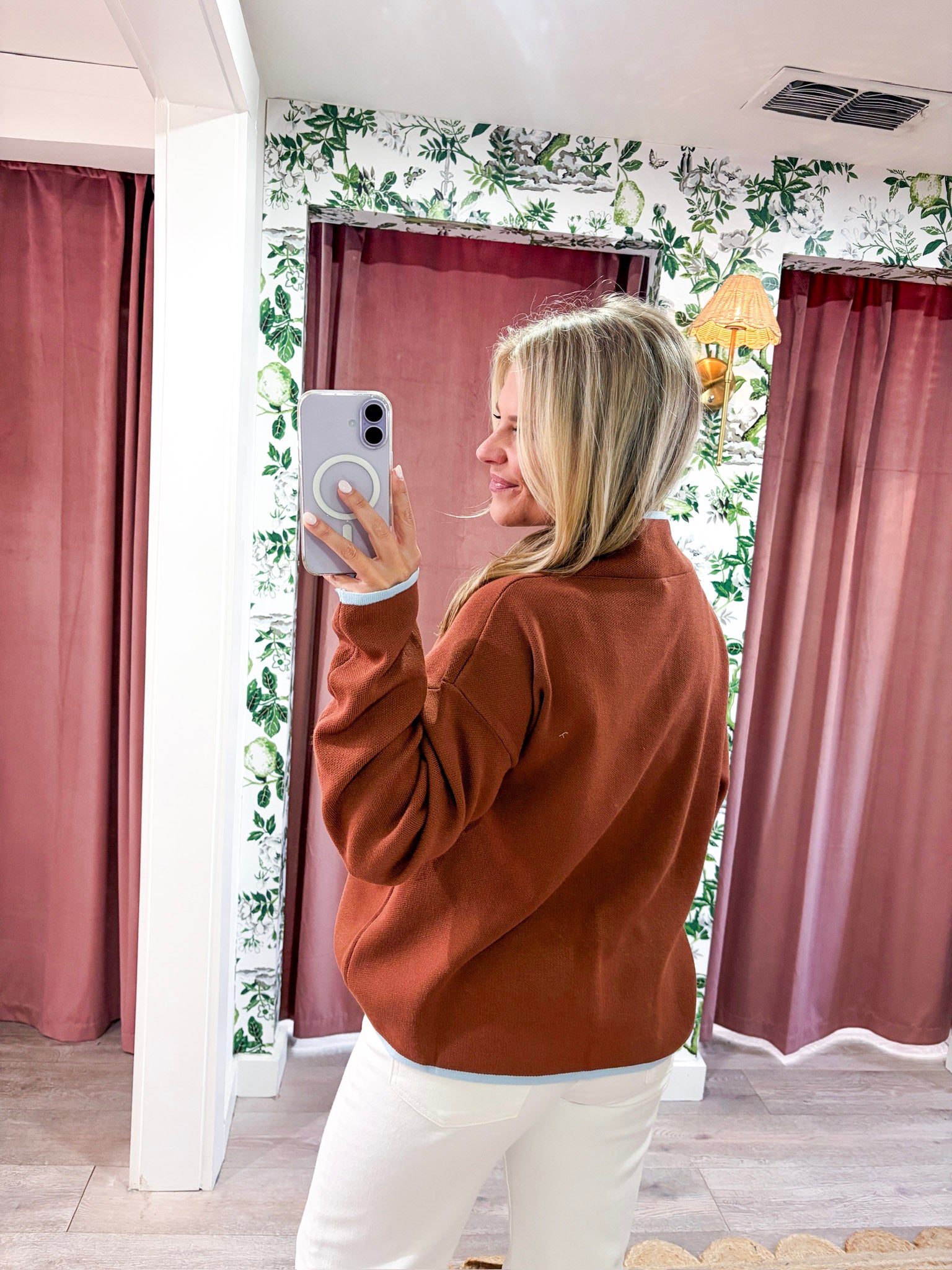 Falling Leaves Sweater-Camel