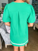 Amour in Aruba Mini Dress-Kelly Green
