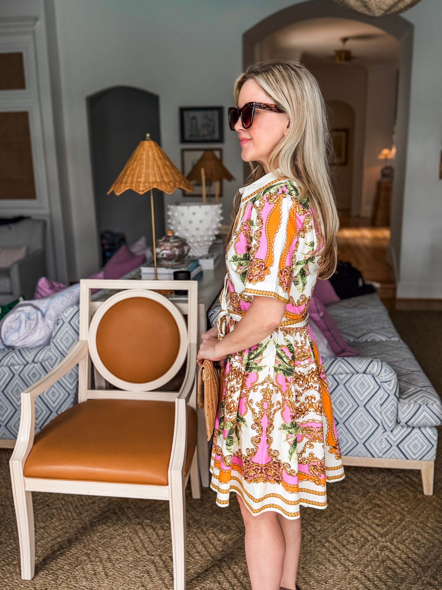 French Market Stroll Mini Dress