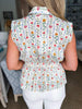 Cheers to You Peplum Top-Ivory
