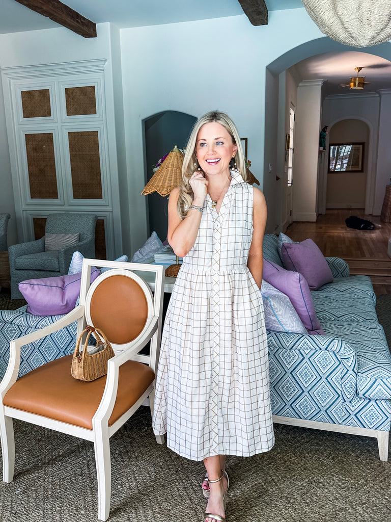 Check It Midi Shirt Dress