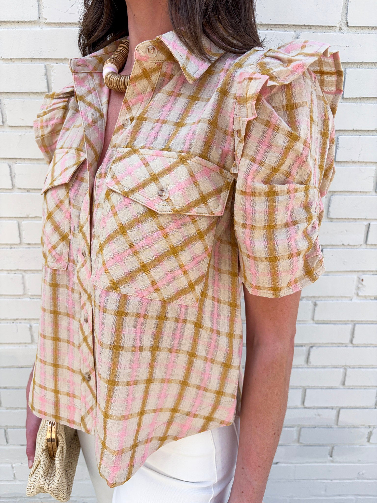 Aria Button Down Top